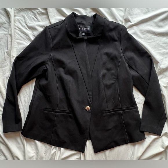Eloquii Black Blazer - Picture 1 of 6